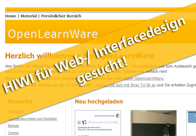 Hiwi-Ausschreibung Web-/ Interfacedesign