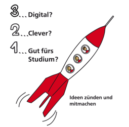 Rakete - Bild zum studentischen Ideenwettbewerbe "Inspire Us" an der TU Darmstadt