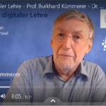 Blitzlichter digitaler Lehre / Flashlights of Digital Teaching - Runde 2 / Round 2 - Nr. 10 / No.10 - Uni-Feeling digital: Live aus dem Hörsaal / University-feeling digital: Live from the lecture hall Beitragsbild Blitzlicht Hr. Kümmerer und Frau Schilling