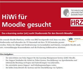 Moodle-HiWi gesucht