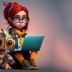 Befragung von Studierenden zu KI im Studium Ai generated, Woman, Laptop image; Image by Alexandra_Koch from Pixabay